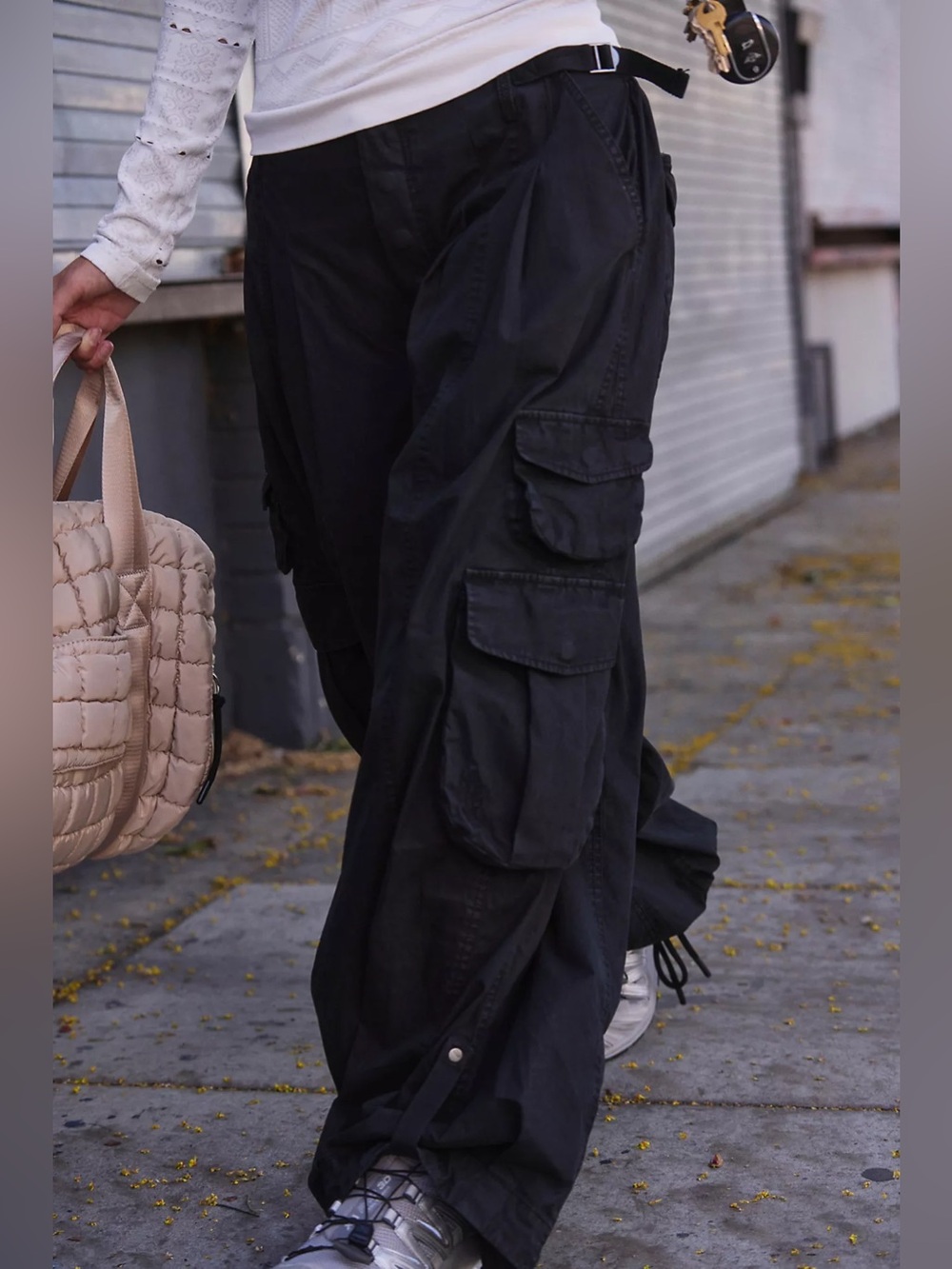 free people movement charmer utility pants black S - Picture 3 of 9
